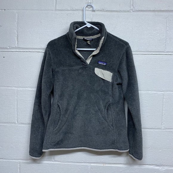 Patagonia Sweaters - Patagonia Re Tool Snap T Women’s Pullover Sweater Gray Size Medium